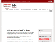 Tablet Screenshot of hartlandcarriages.co.uk